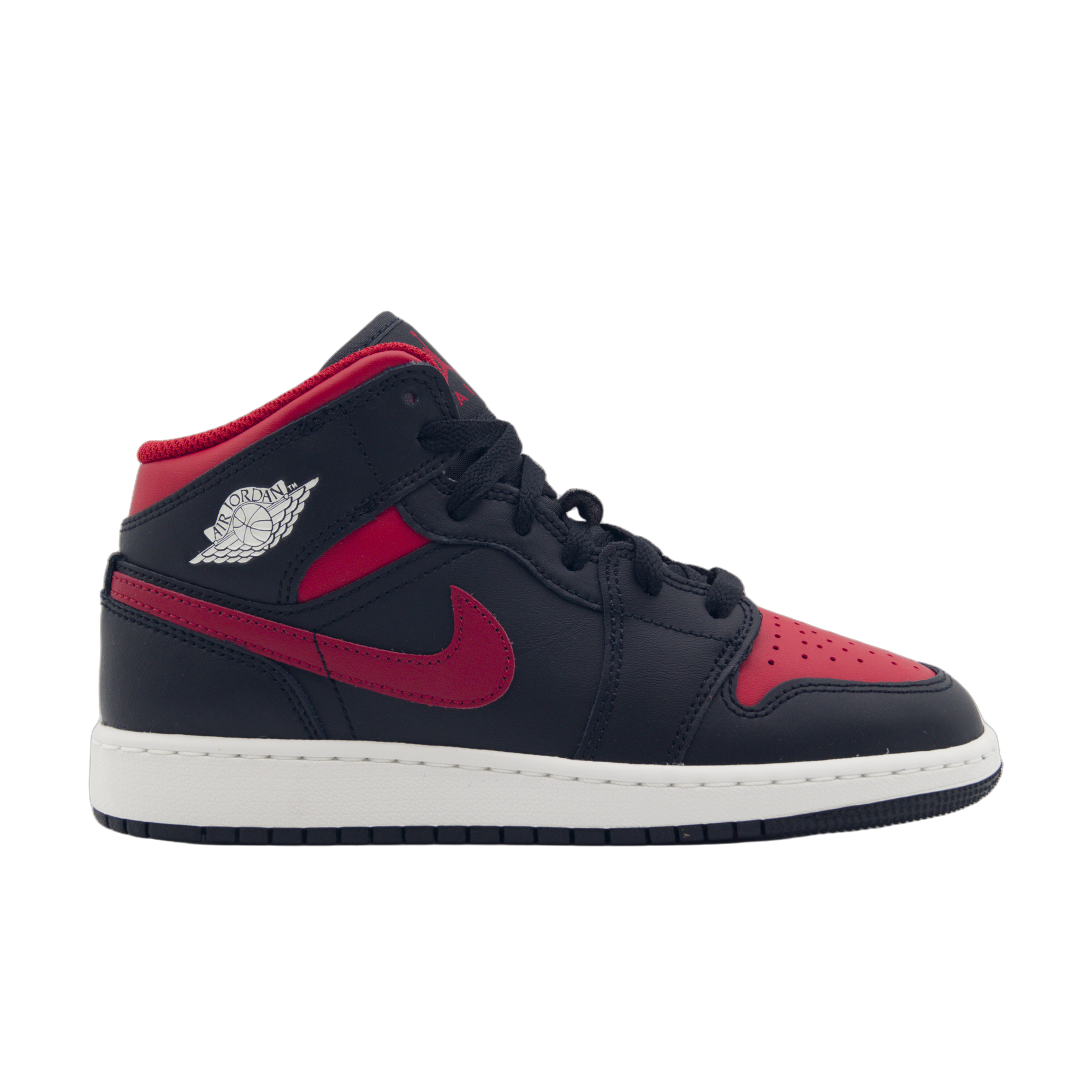 Air Jordan 1 Mid Black Varsity Red – czarno-czerwone sneakersy