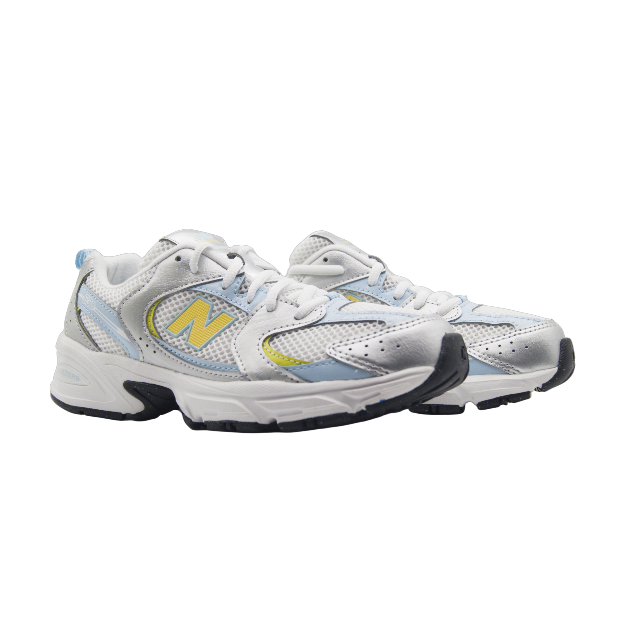 New Balance 530 Light Silver Metallic – srebrne sneakersy