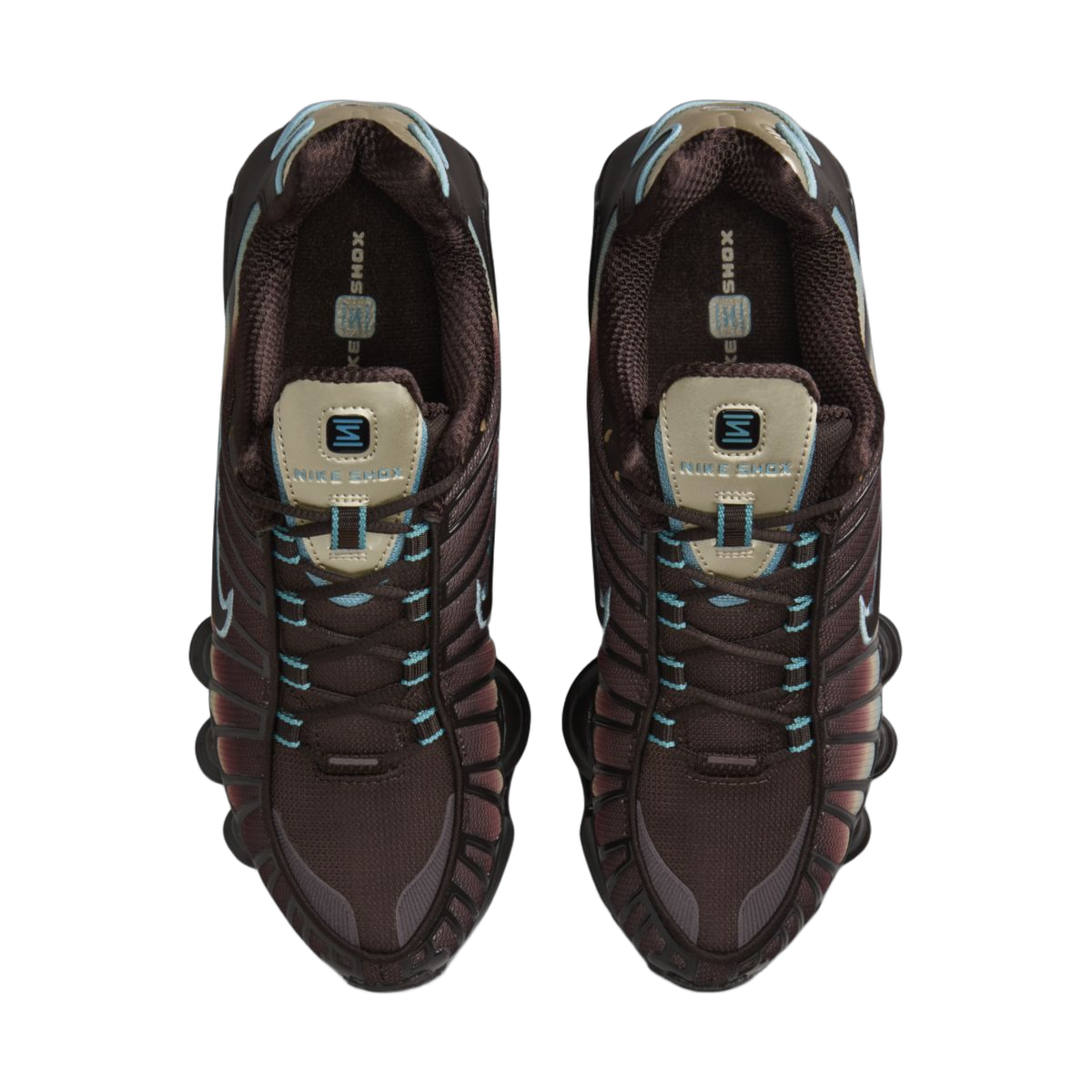 Nike Shox TL Velvet Brown Denim Turquoise (Women's) - buty sneakersy Offstreet