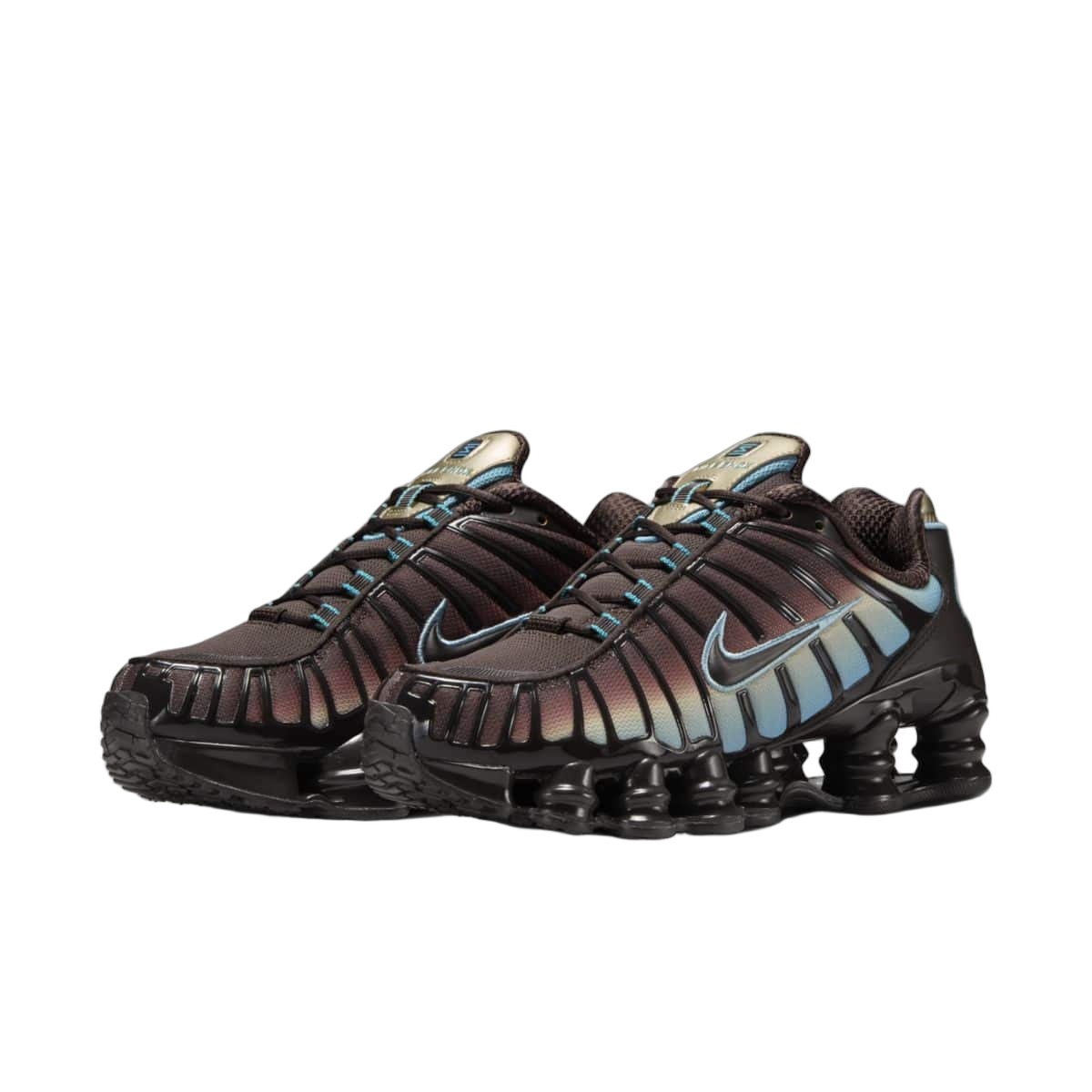 Nike Shox TL Velvet Brown Denim Turquoise (Women's) - buty sneakersy Offstreet