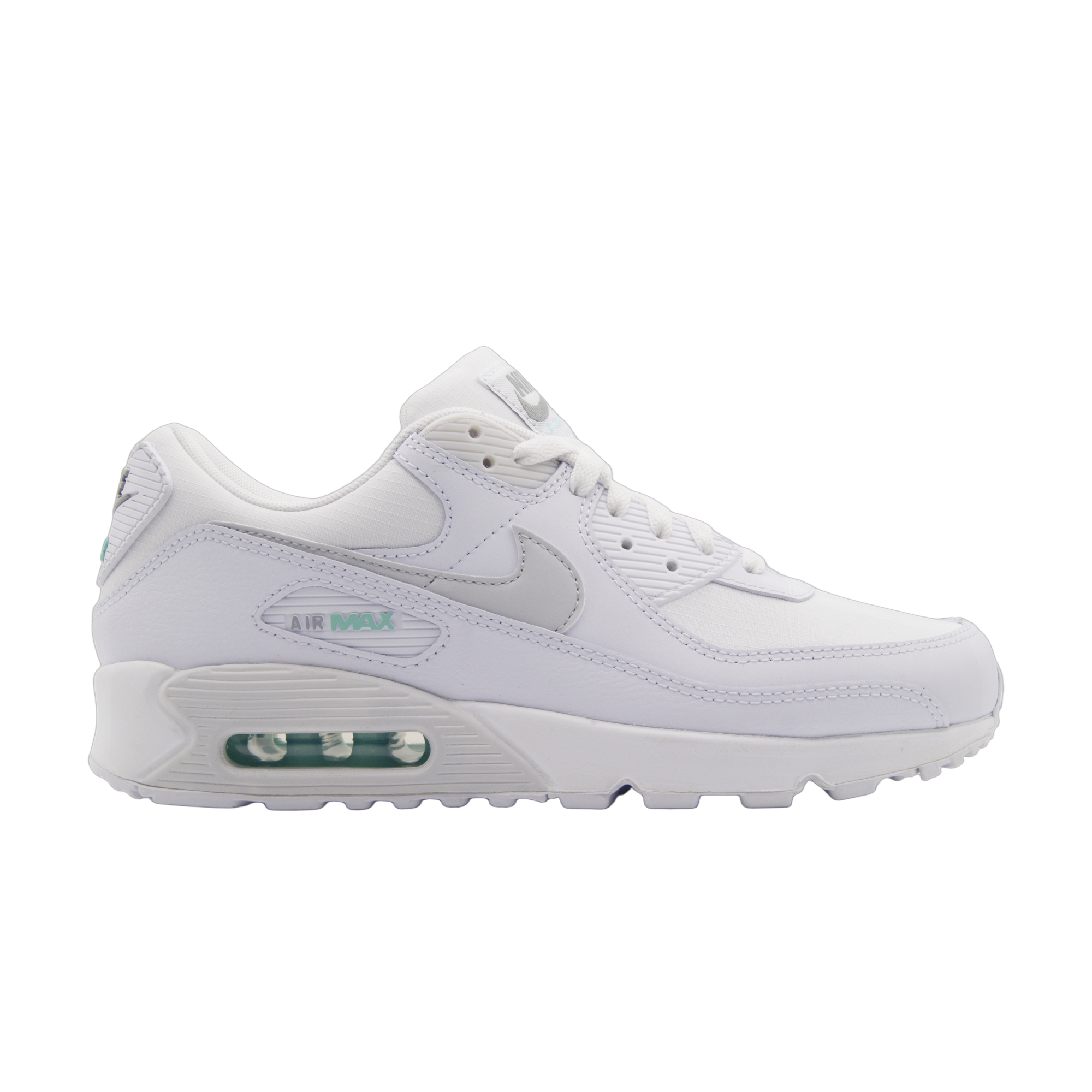 Nike Air Max 90 White Hyper Turquoise - sneakersy
