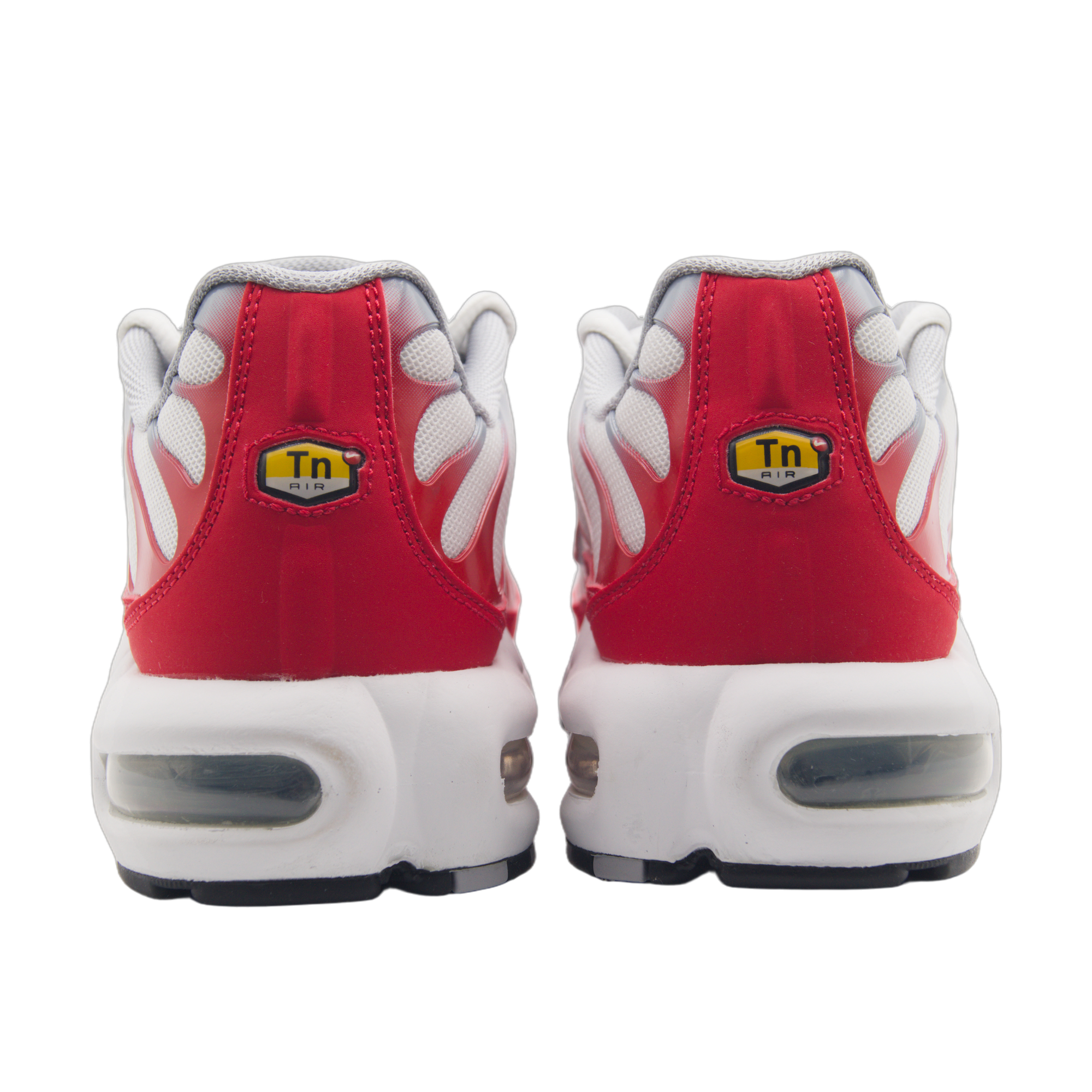 Nike Air Max Plus White University Red Wolf Grey – białe sneakersy