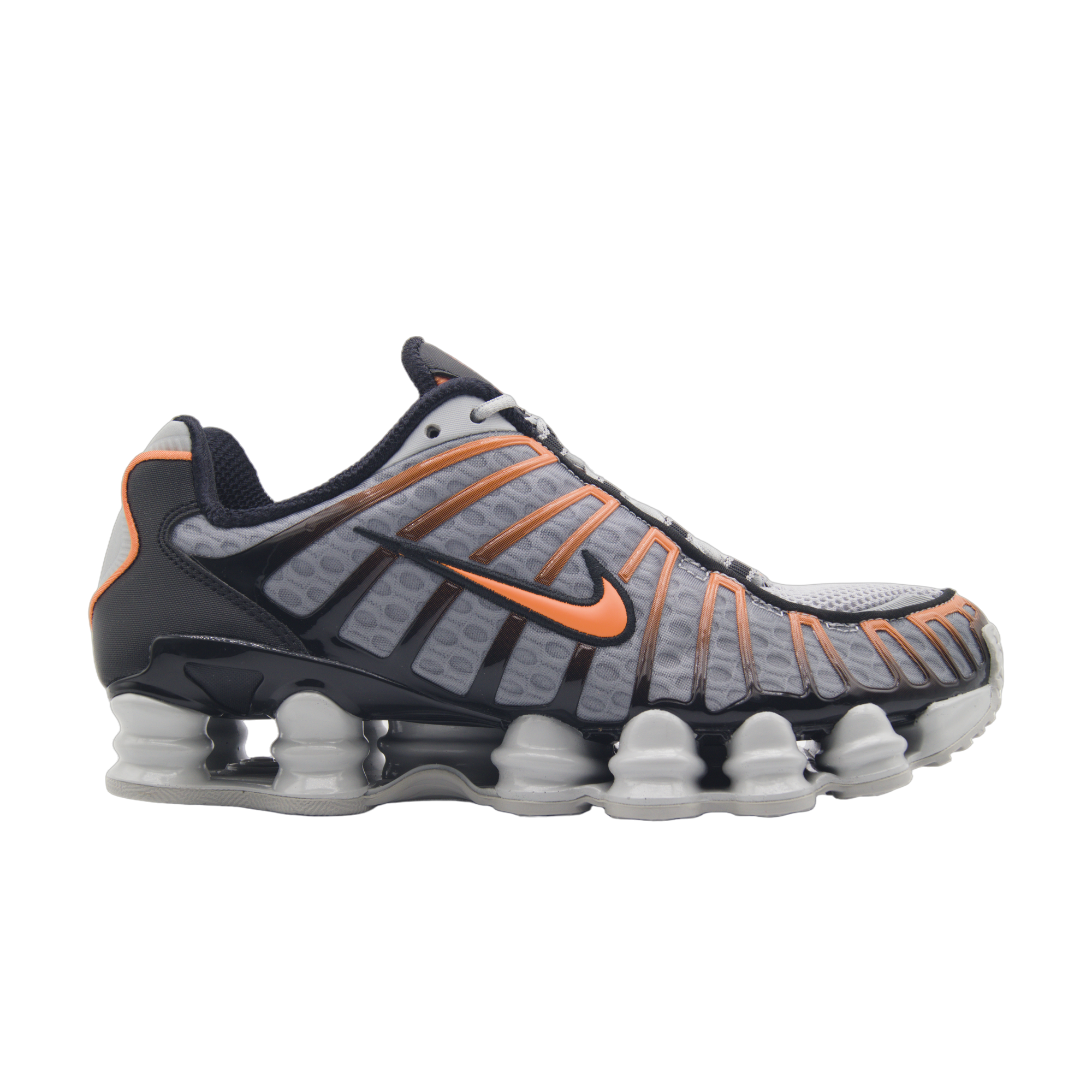 Nike Shox TL Light Smoke Grey Bright Mandarin – szare sneakersy