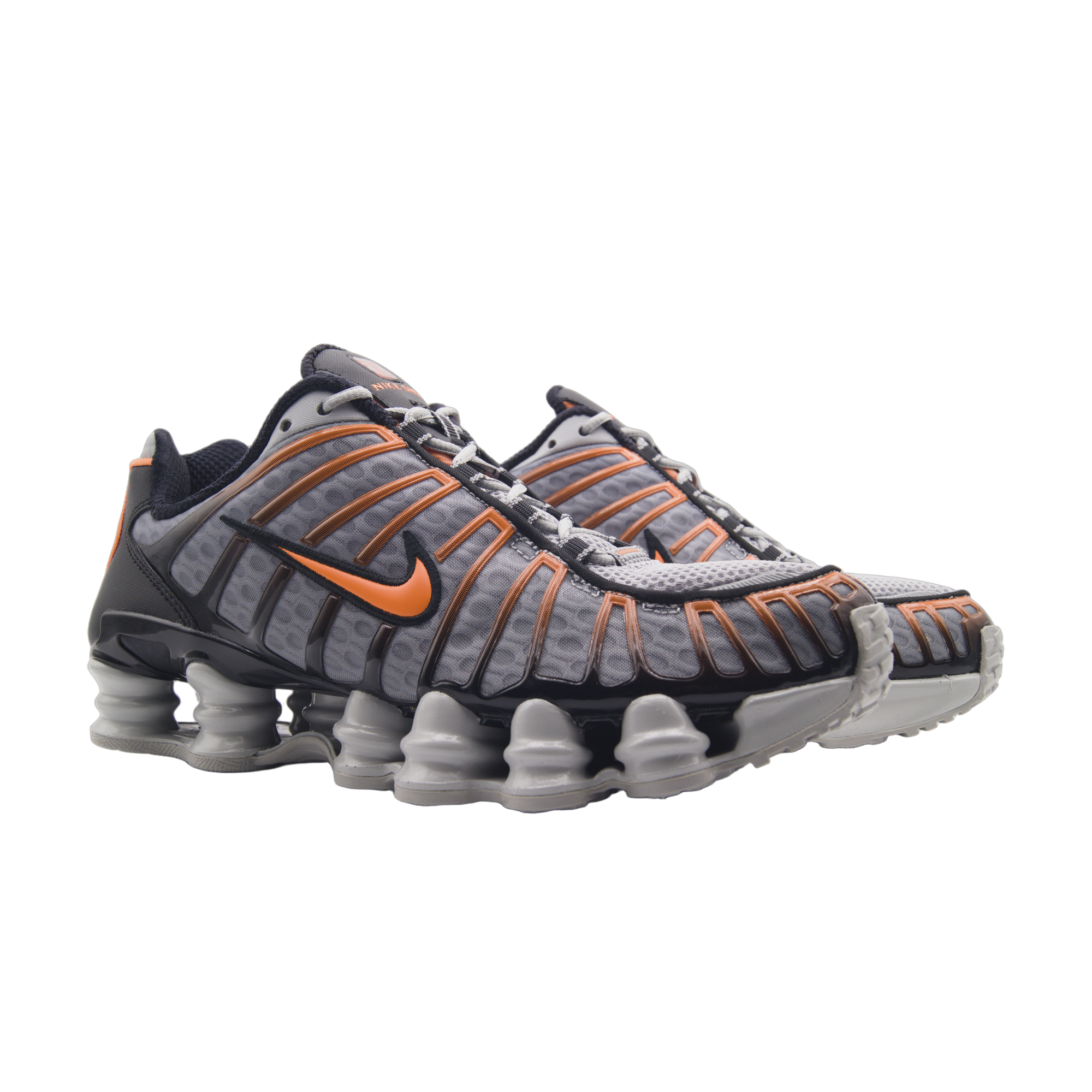 Nike Shox TL Light Smoke Grey Bright Mandarin – szare sneakersy