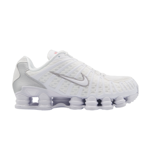 Nike Shox TL White Metallic Silver - sneakersy białe