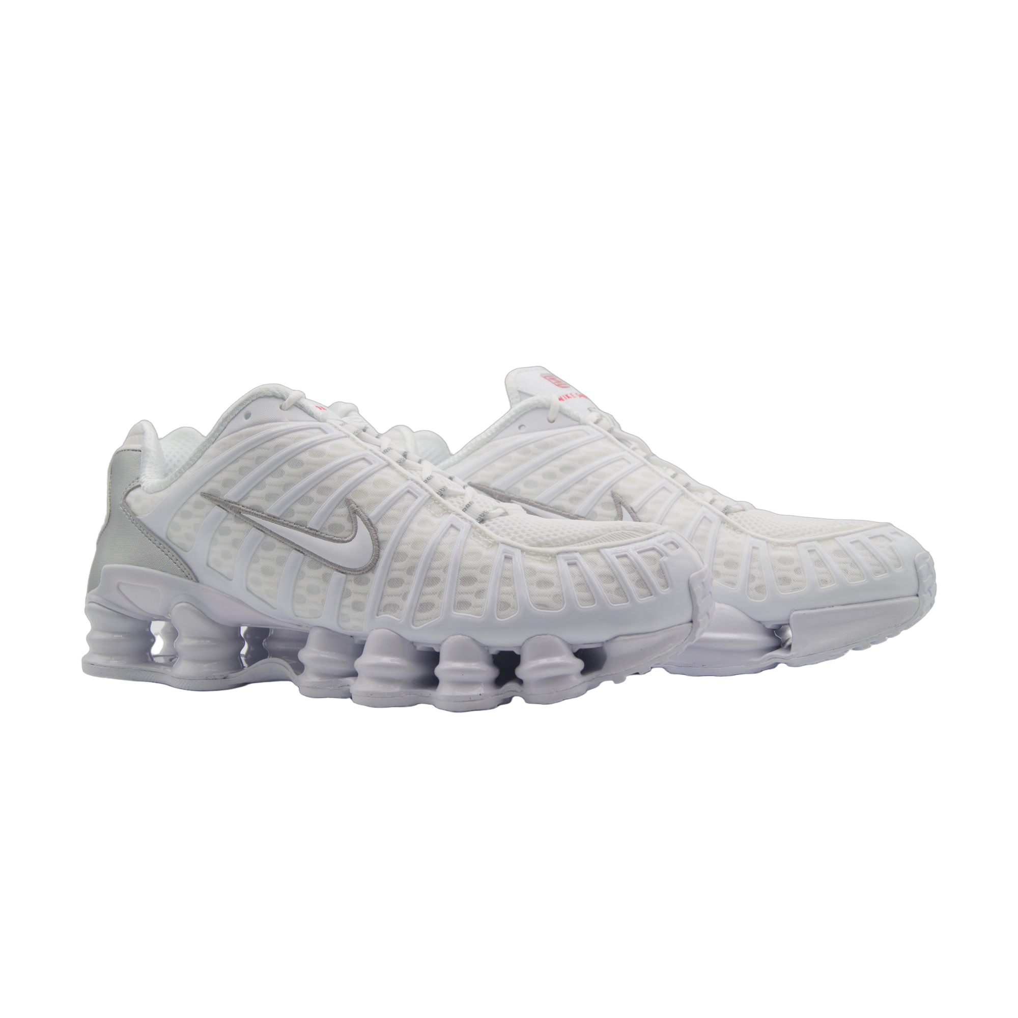 Nike Shox TL White Metallic Silver - sneakersy białe