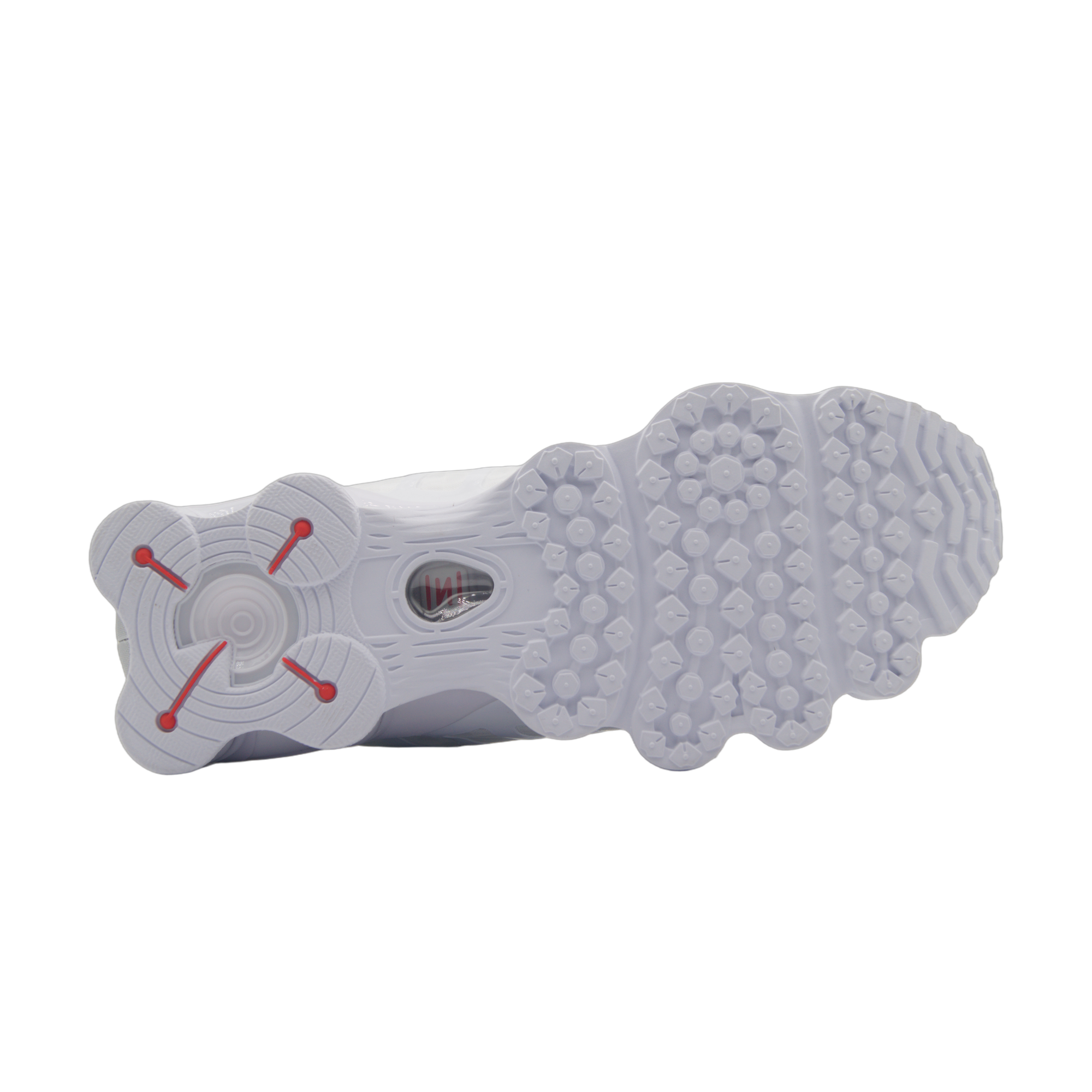 Nike Shox TL White Metallic Silver - sneakersy białe