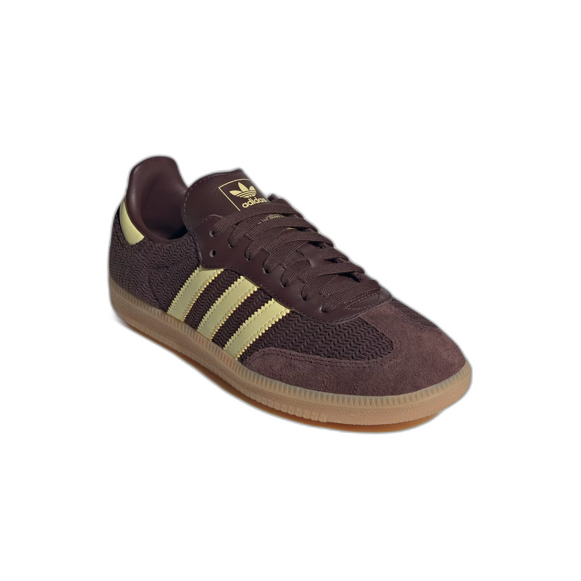 adidas Samba OG Shadow Brown Powder Yellow (Women's) - buty sneakersy Offstreet