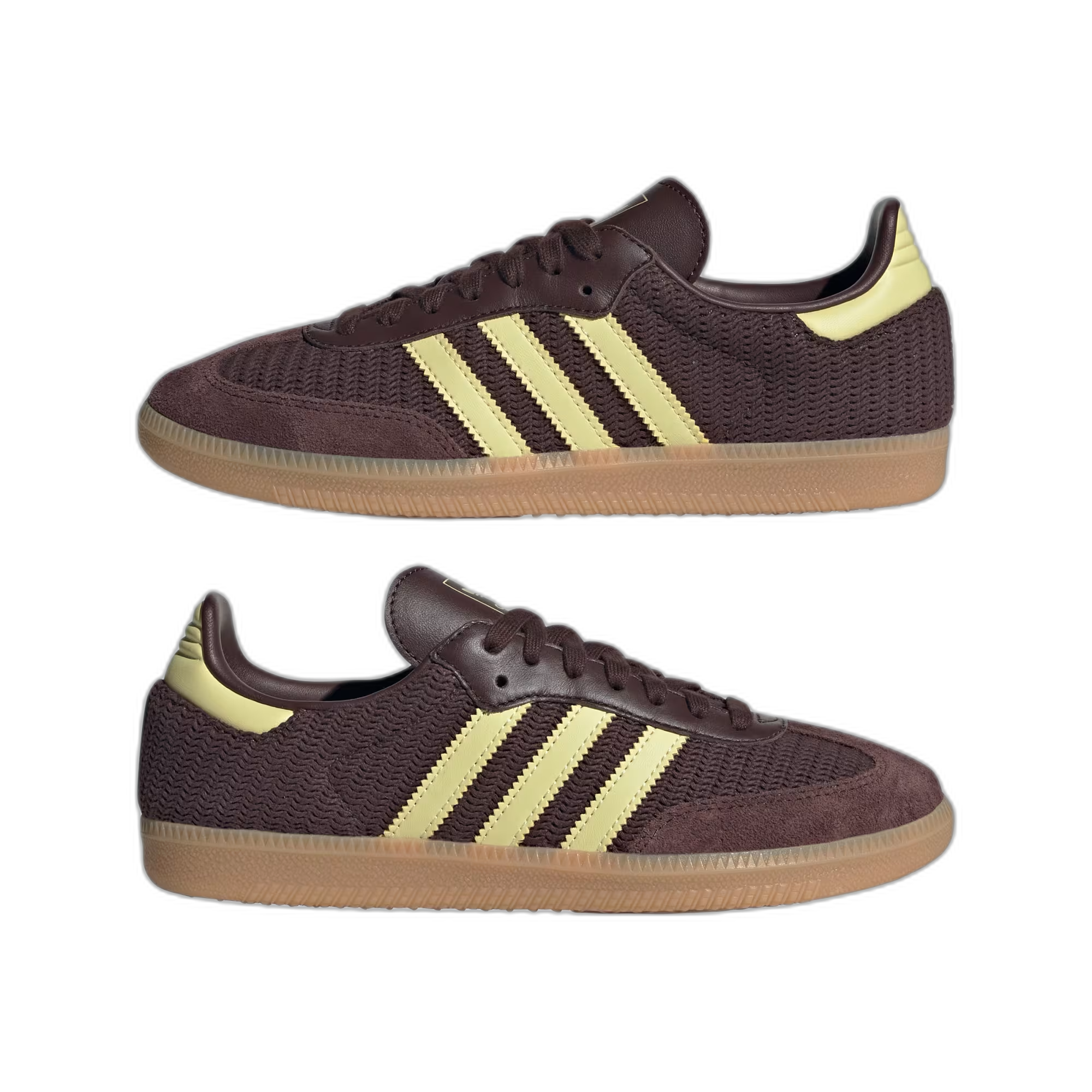 adidas Samba OG Shadow Brown Powder Yellow (Women's) - buty sneakersy Offstreet