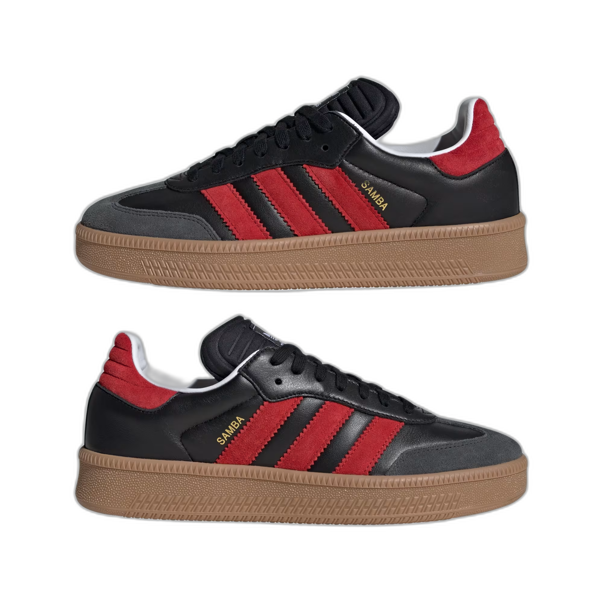 adidas Samba XLG Core Black Better Scarlet - buty sneakersy Offstreet
