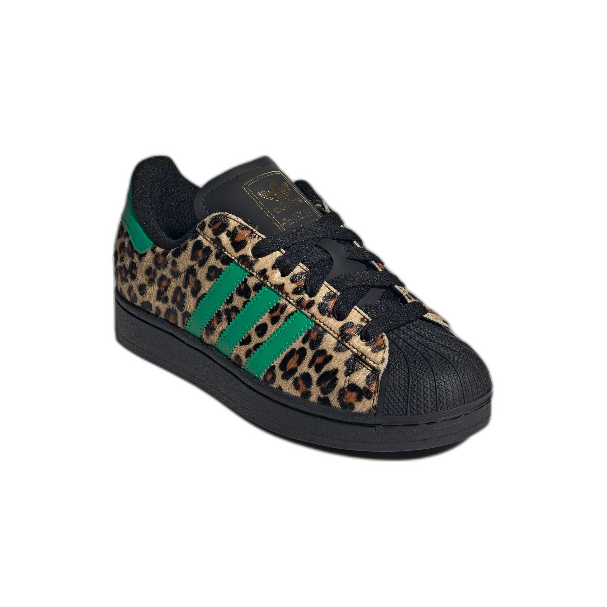 adidas Superstar Black Green Leopard (Women's) - buty sneakersy Offstreet