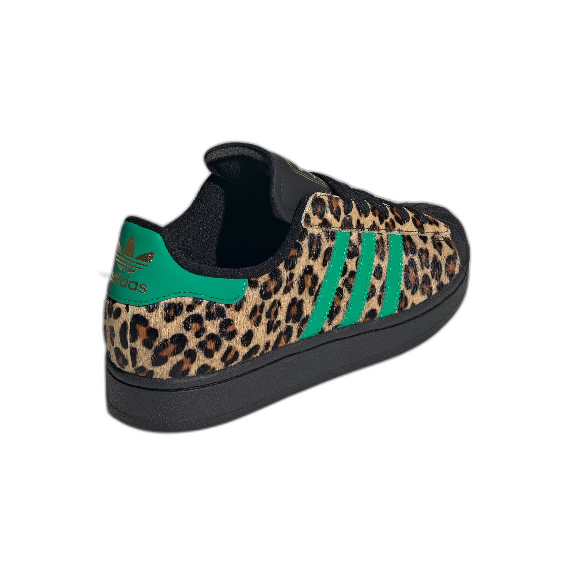 adidas Superstar Black Green Leopard (Women's) - buty sneakersy Offstreet