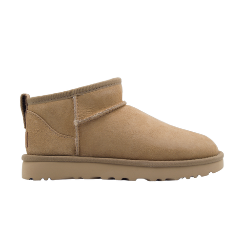 UGG Classic Ultra Mini Sand – jasnobeżowe botki