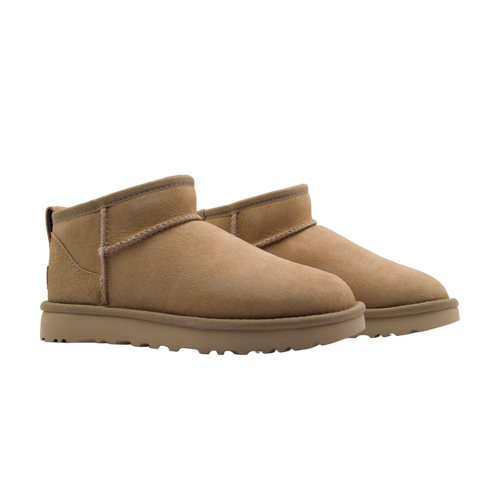 UGG Classic Ultra Mini Sand – jasnobeżowe botki