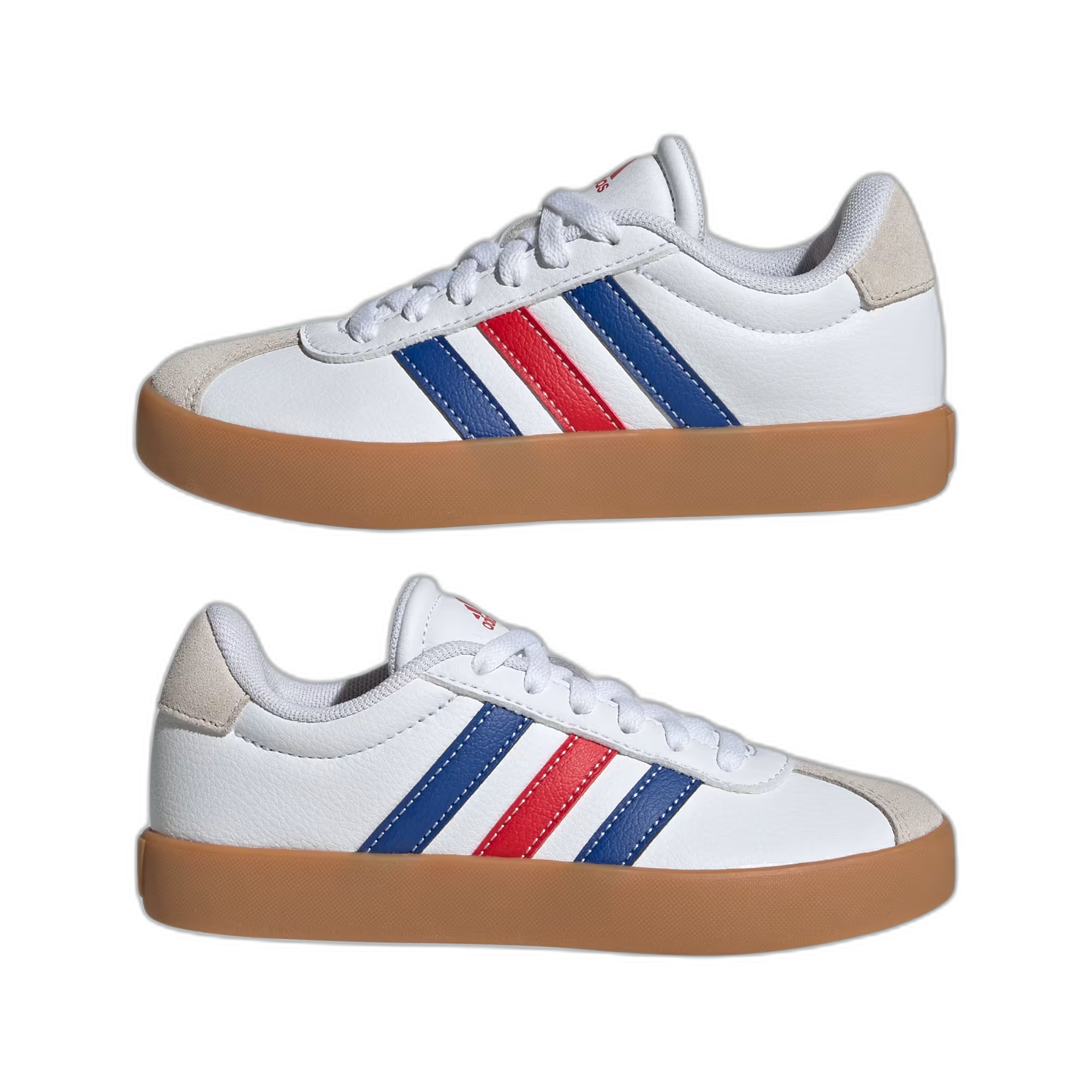 adidas VL Court 3.0 Cloud White Royal Blue Better Scarlet (GS) - buty sneakersy Offstreet