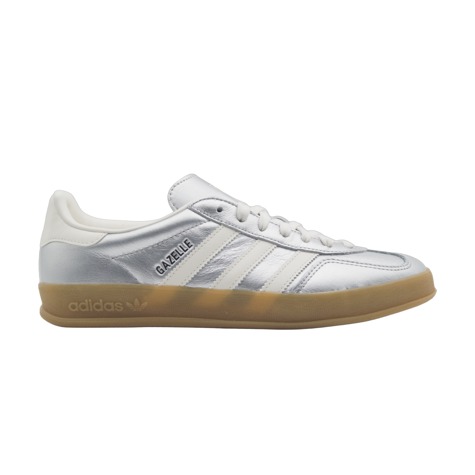 adidas Gazelle Indoor Silver Metallic Core White – srebrne sneakersy