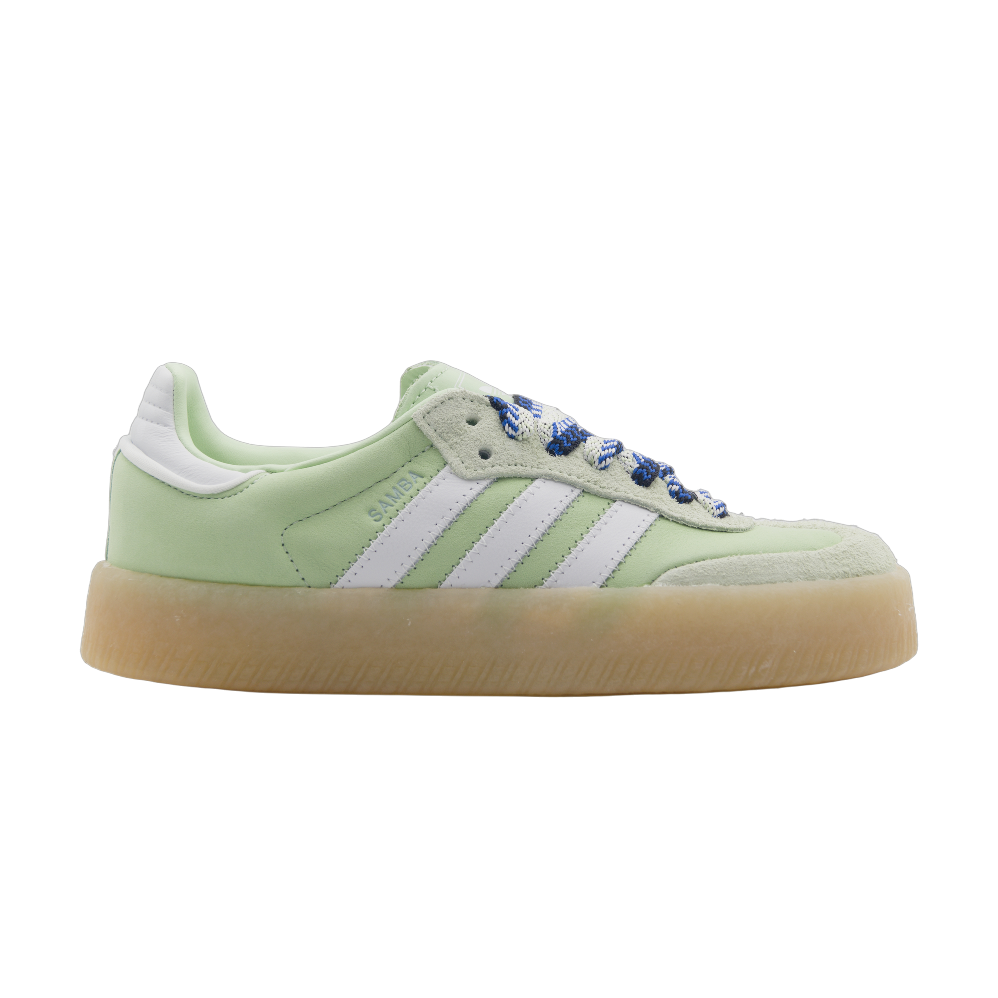 adidas Sambae Semi Green Spark White Wonder Blue (W) - sneakersy lifestyle