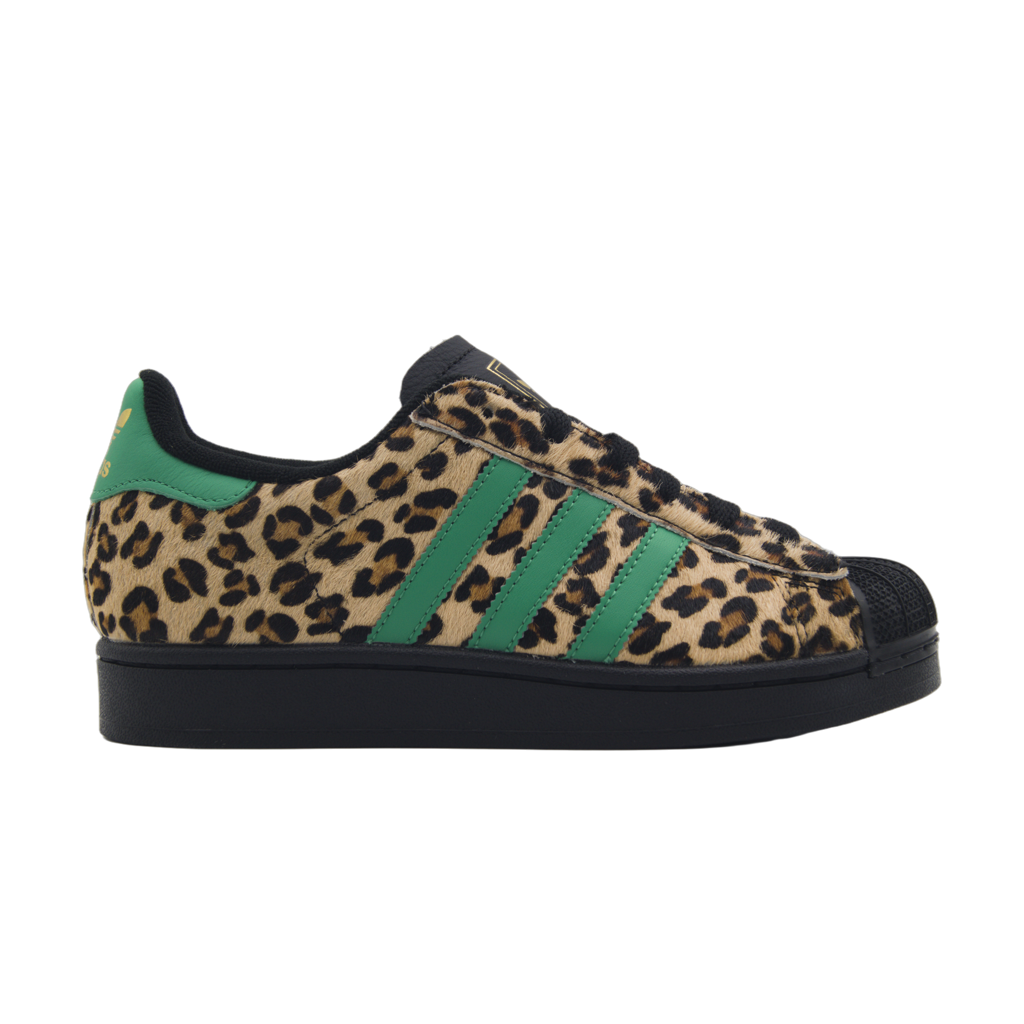 adidas Superstar II Black Green Leopard – sneakersy w panterkę