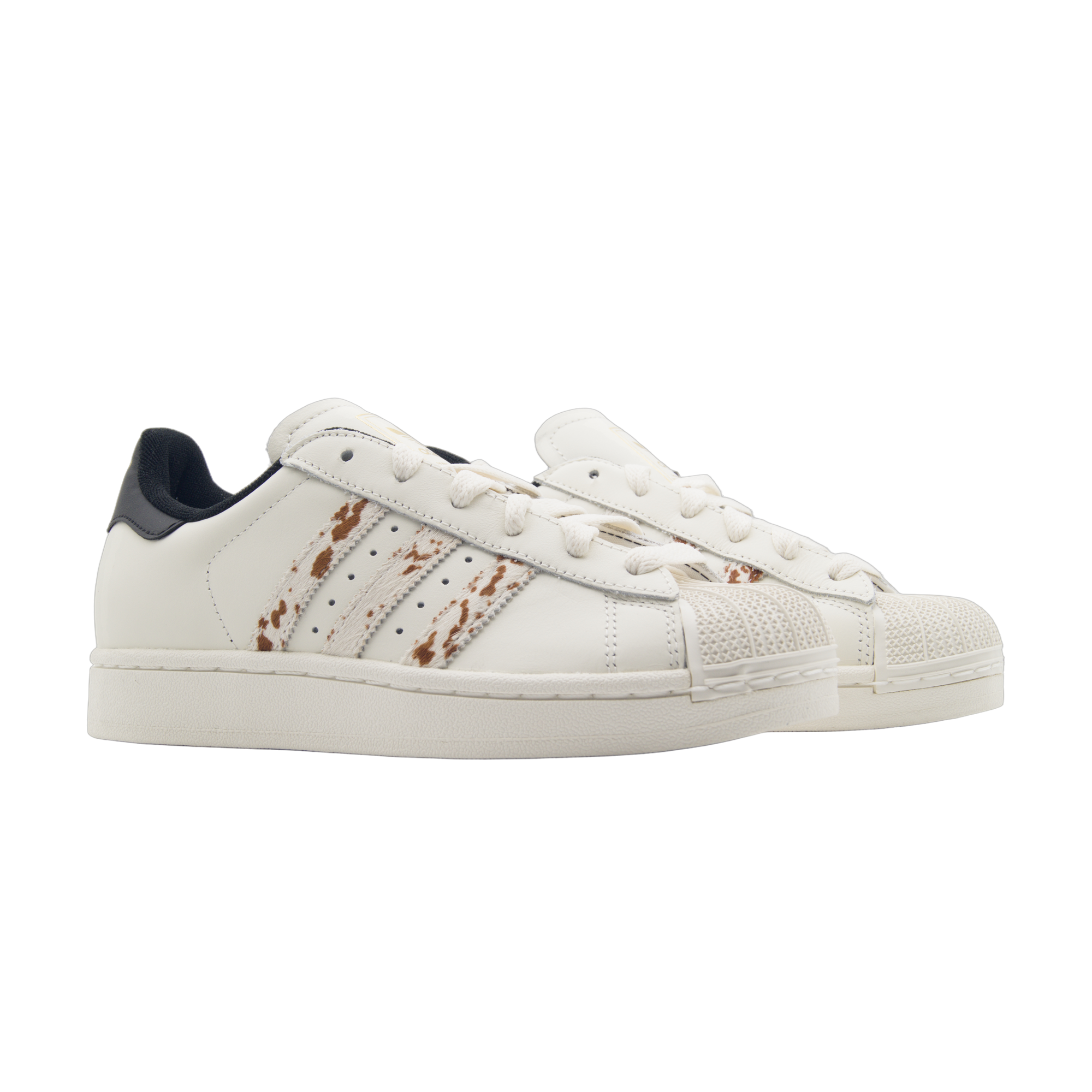 adidas Superstar II Off White Cow Print - sneakersy