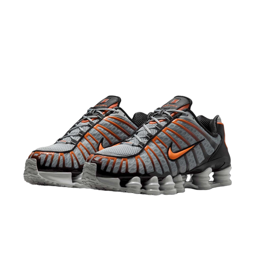 Nike Shox TL Light Smoke Grey Black Bright Mandarin - buty sneakersy Offstreet