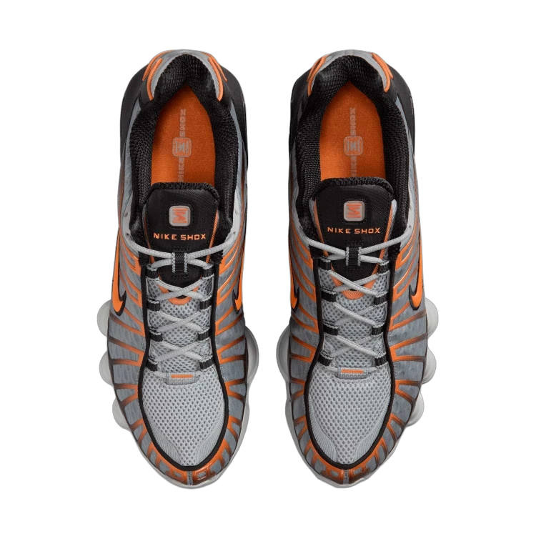 Nike Shox TL Light Smoke Grey Black Bright Mandarin - buty sneakersy Offstreet