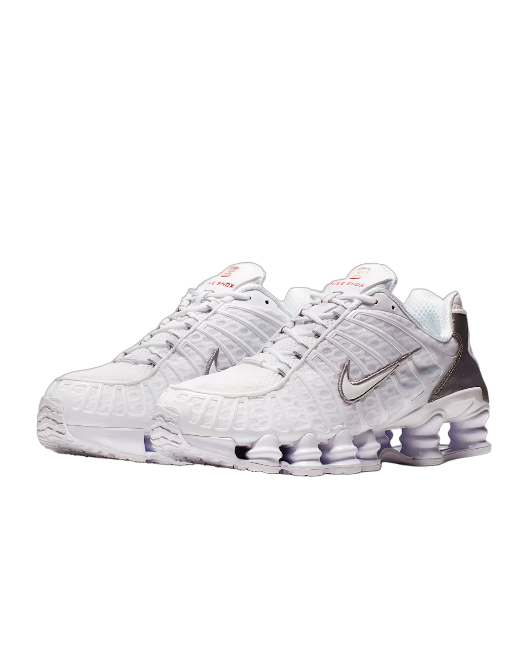 Nike Shox TL White Metallic Silver - buty sneakersy Offstreet
