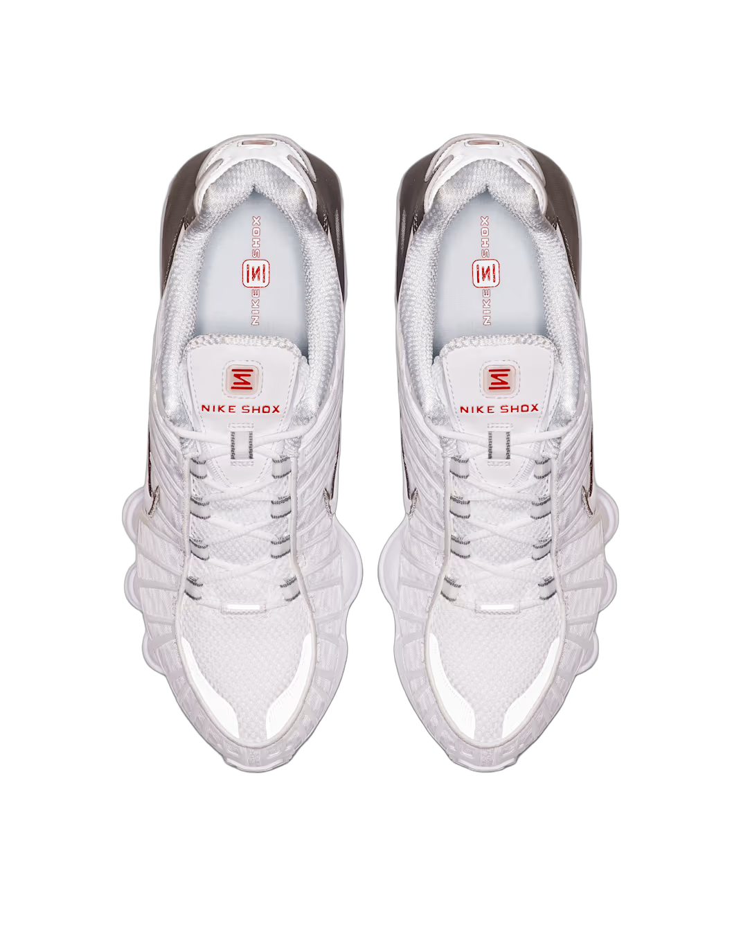 Nike Shox TL White Metallic Silver - buty sneakersy Offstreet