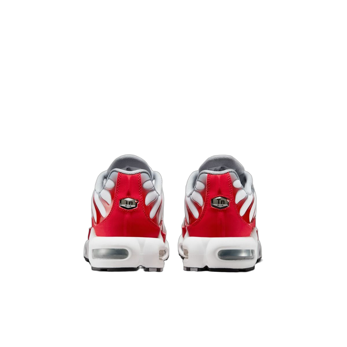 Nike Air Max Plus White University Red Wolf Grey - buty sneakersy Offstreet