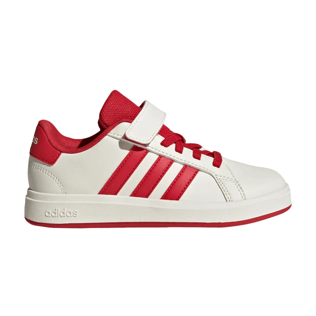 adidas Grand Court 2.0 Off White Red – sneakersy dziecięce - buty sneakersy Offstreet