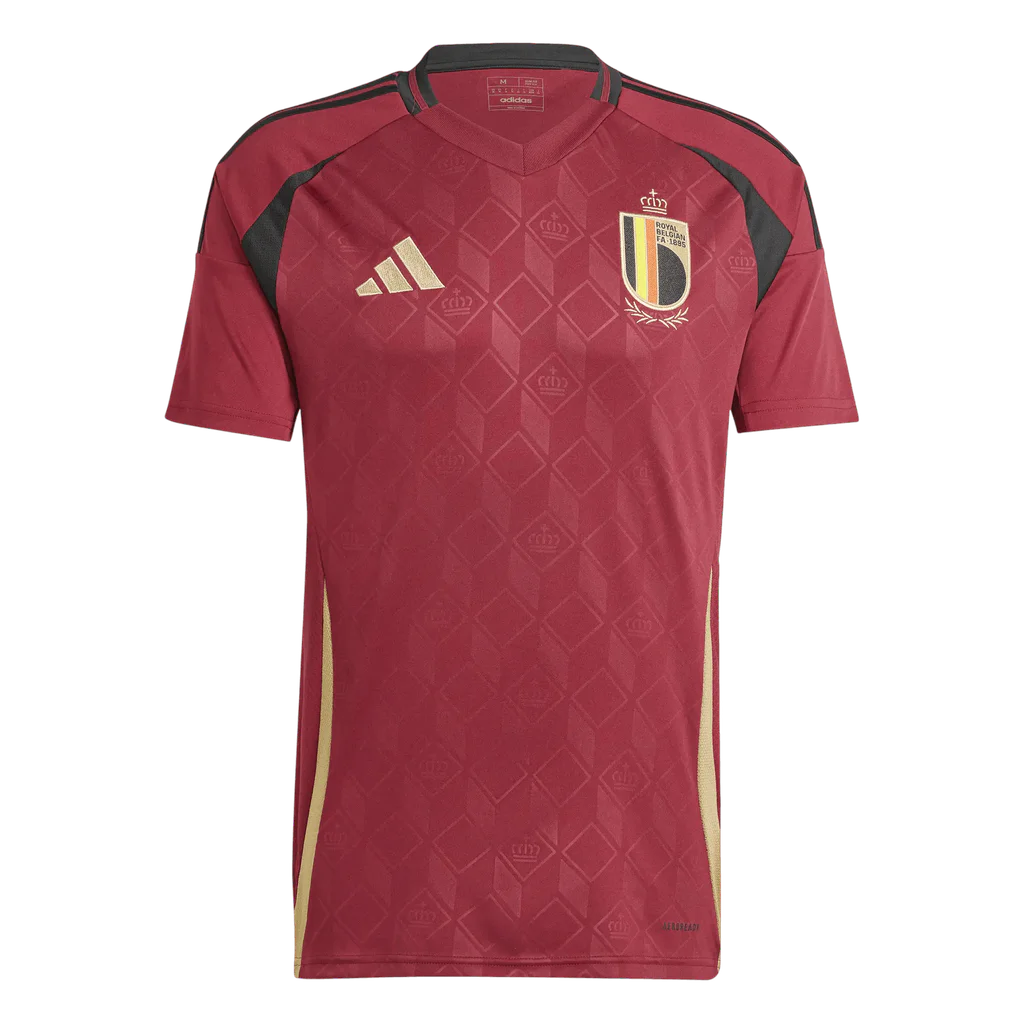 adidas Belgium 24 Home Jersey Team Coll Burgundy - odzież streetwear Offstreet