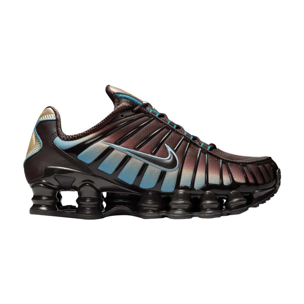 Nike Shox TL Velvet Brown Denim Turquoise (Women's) - buty sneakersy Offstreet