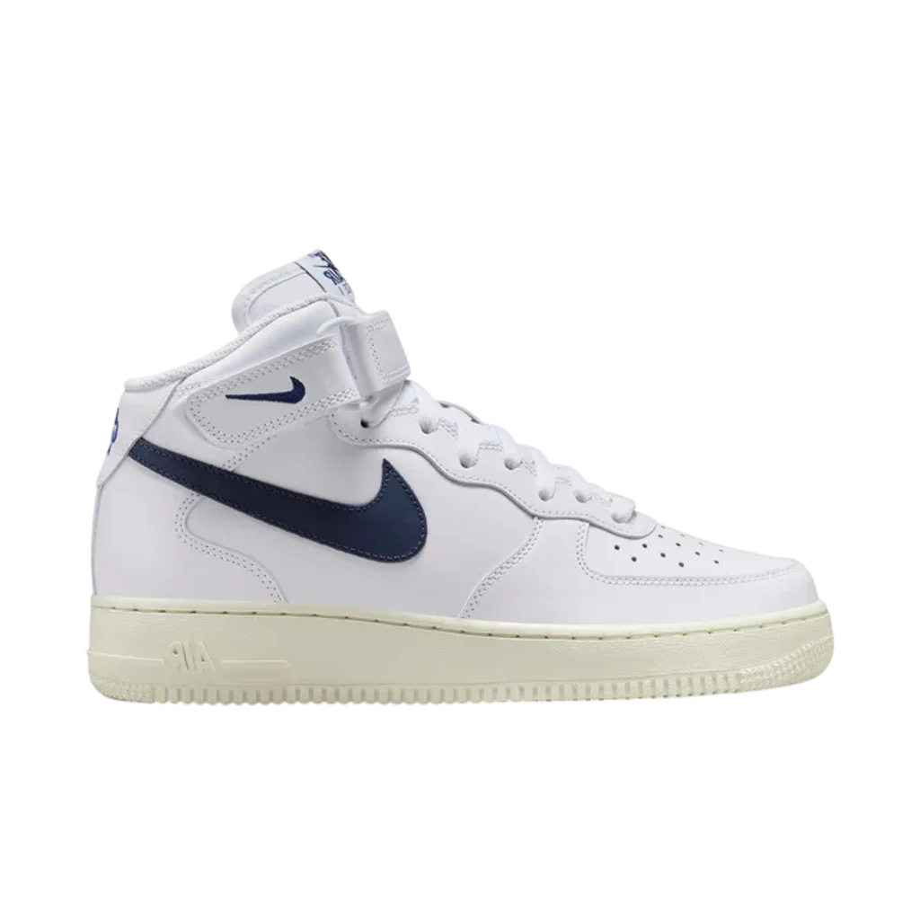 Nike Air Force 1 Mid '07 White Midnight Navy (Women's) - buty sneakersy Offstreet