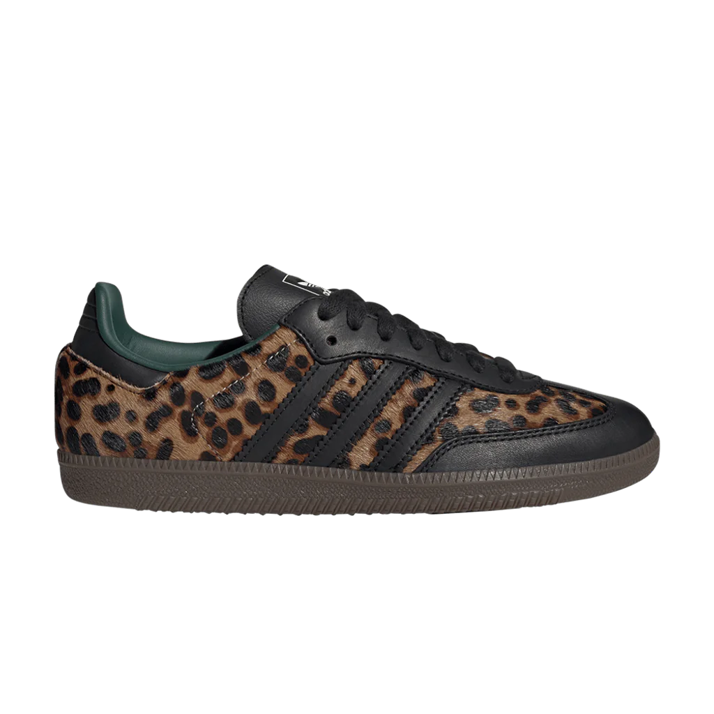 Adidas Samba OG Black Green Leopard (Women's) - buty sneakersy Offstreet