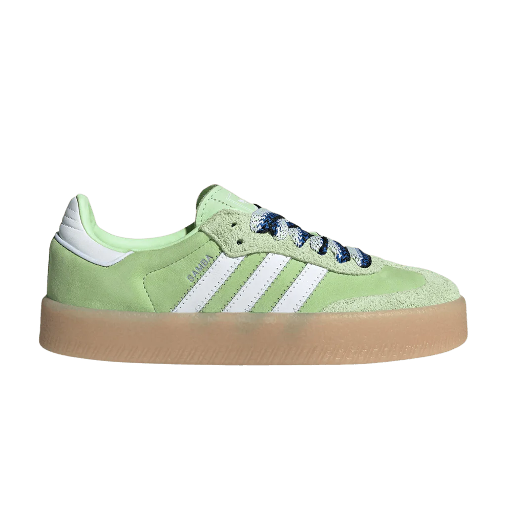 adidas Sambae Semi Green Spark White Wonder Blue (W) - buty sneakersy Offstreet