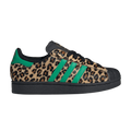 adidas Superstar Black Green Leopard (Women's) - buty sneakersy Offstreet