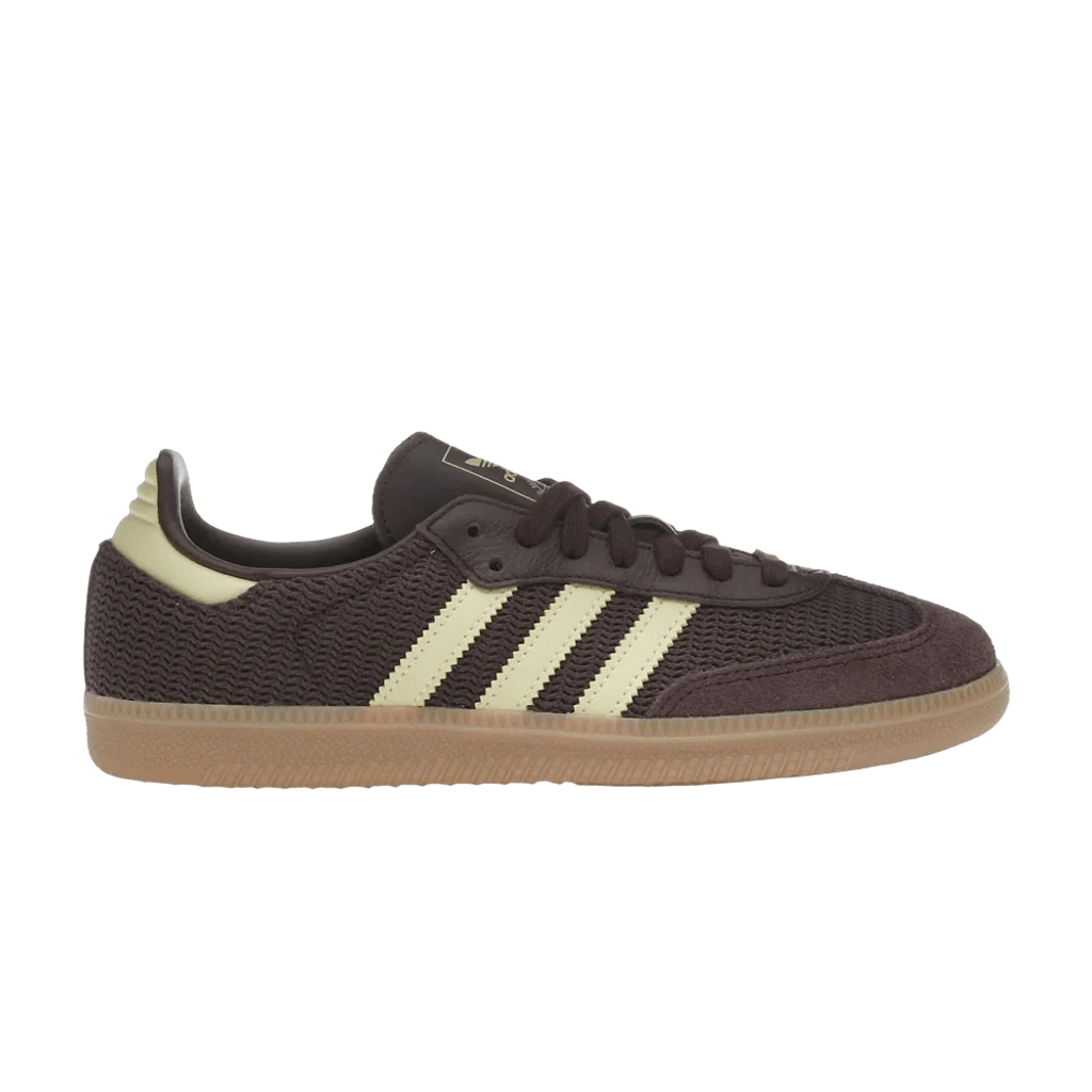 adidas Samba OG Shadow Brown Powder Yellow (Women's) - buty sneakersy Offstreet