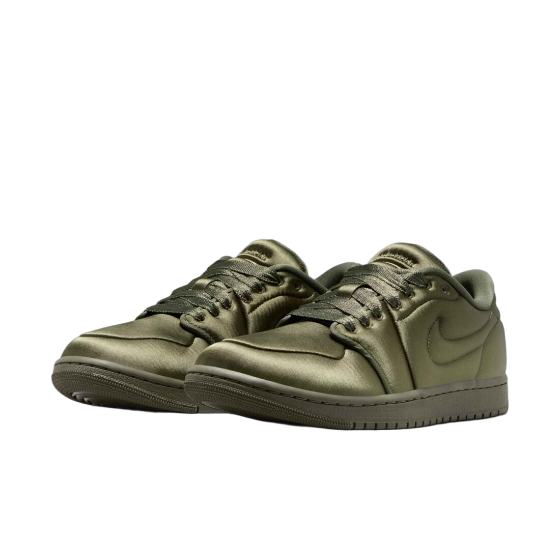 Jordan 1 Low Method of Make Satin Medium Olive (Women's)