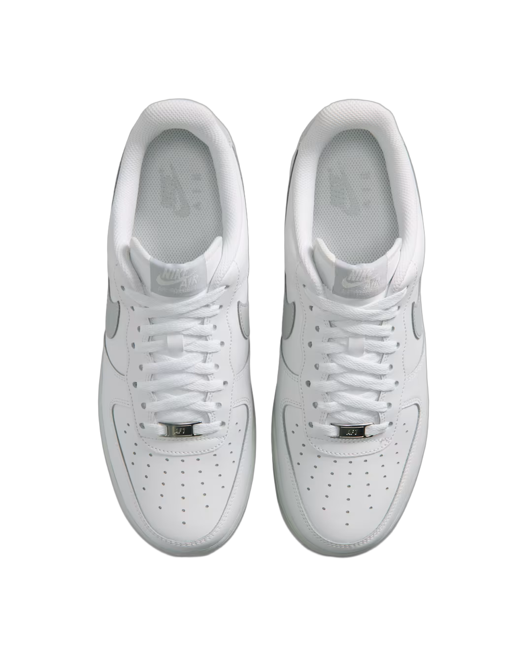 Nike Air Force 1 '07 White Strata Grey - sneakersy szare
