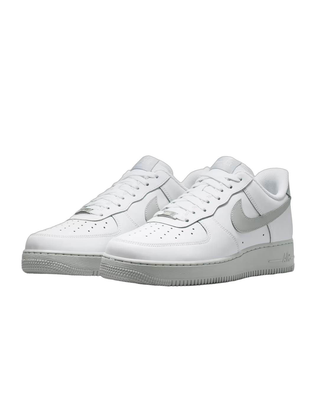 Nike Air Force 1 '07 White Strata Grey - sneakersy szare