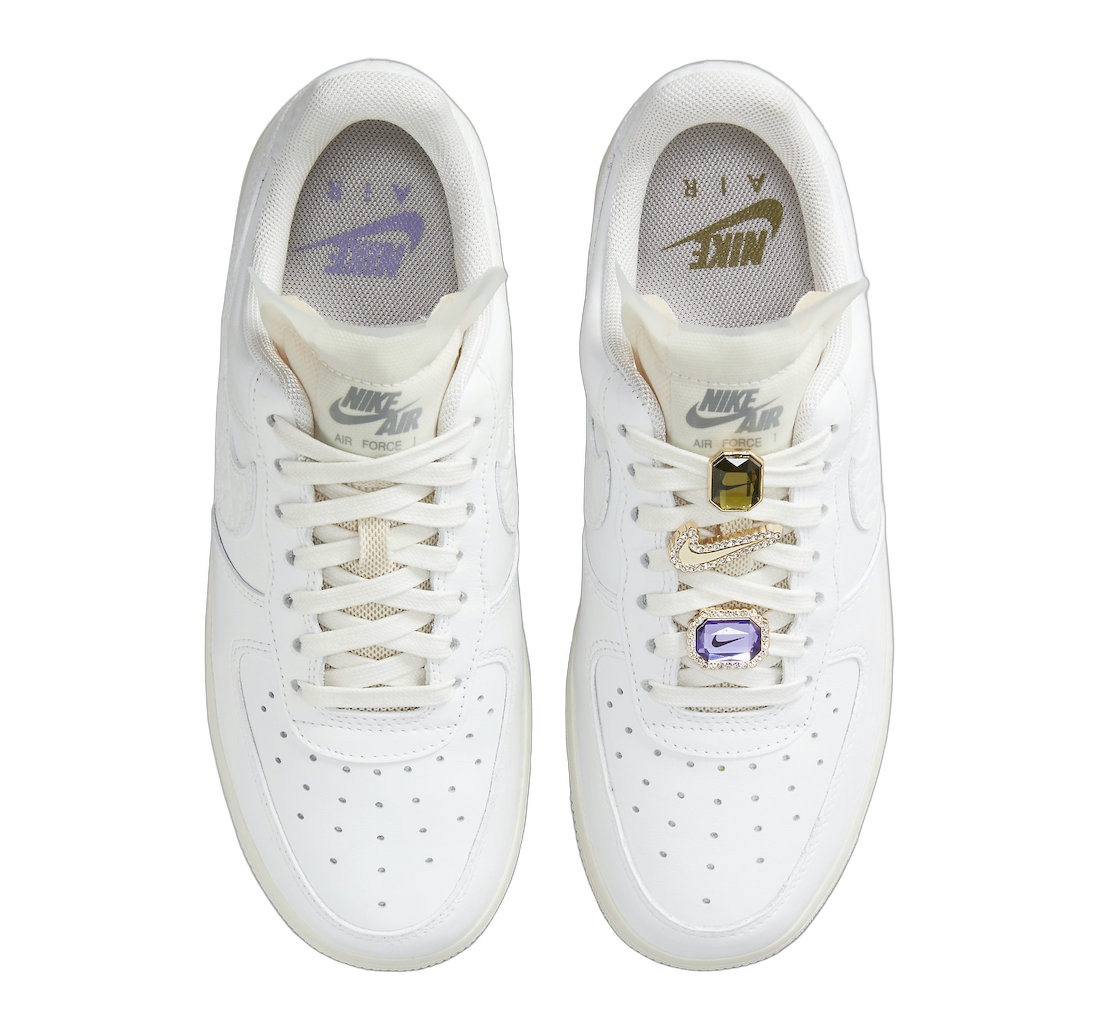 Nike Air Force 1 Low Prm Jewels White (Women's) - buty sneakersy Offstreet