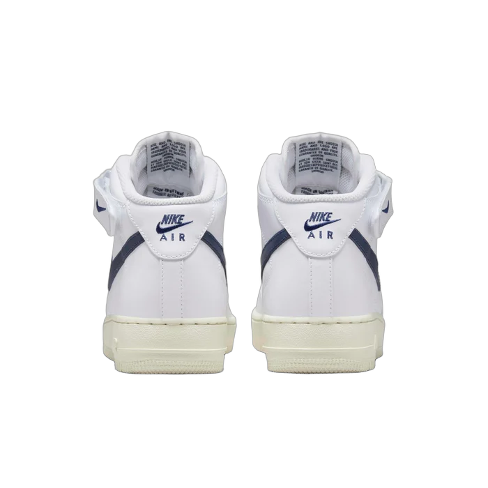 Nike Air Force 1 Mid '07 White Midnight Navy (Women's) - buty sneakersy Offstreet