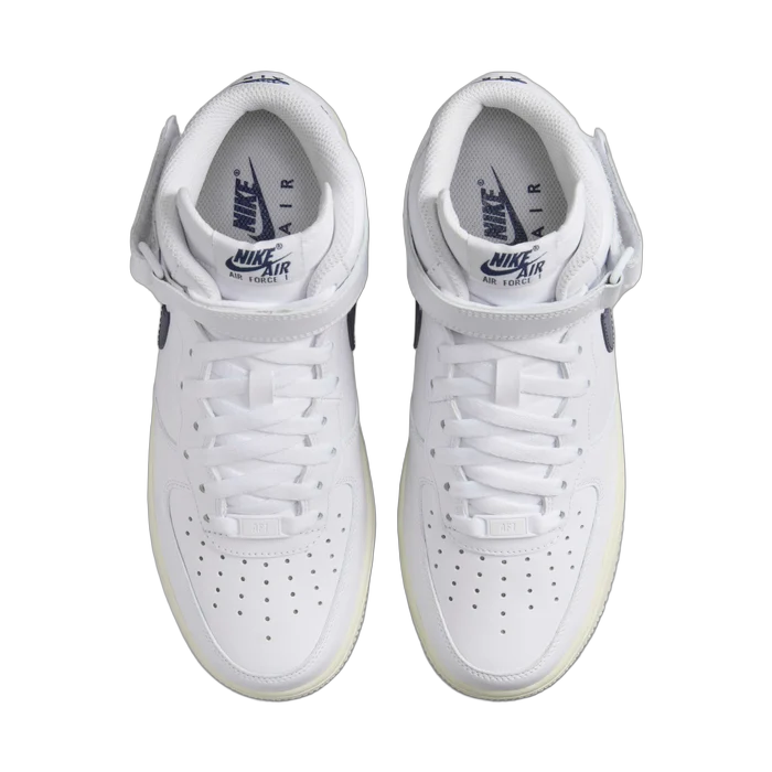 Nike Air Force 1 Mid '07 White Midnight Navy (Women's) - buty sneakersy Offstreet
