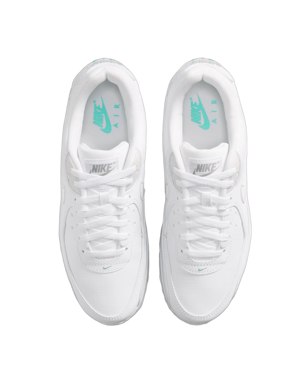 Nike Air Max 90 White Hyper Turquoise - sneakersy